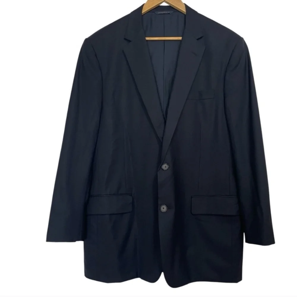 Brooks Brother's Men's Italian Wool Navy Blue Suit Coat Jacket. Size 45R - Picture 1 of 8
